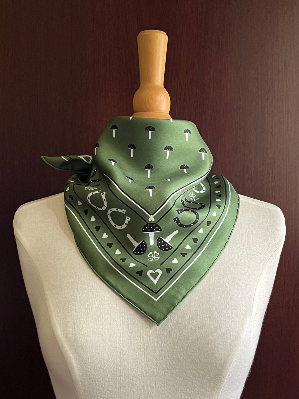 Bonheur Bandana 55 x 55 cm Green