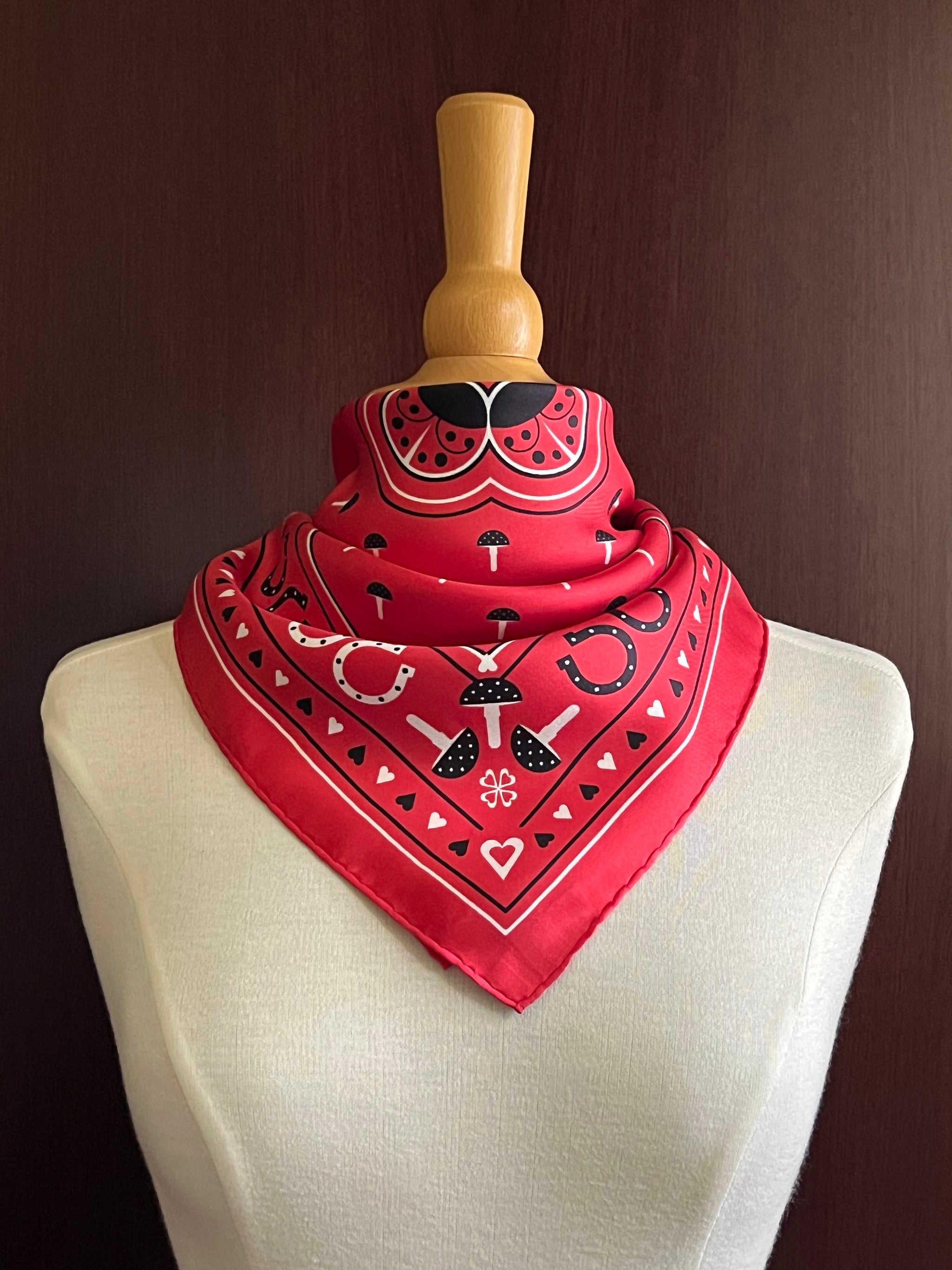 Bonheur Bandana 55 x 55 cm Red