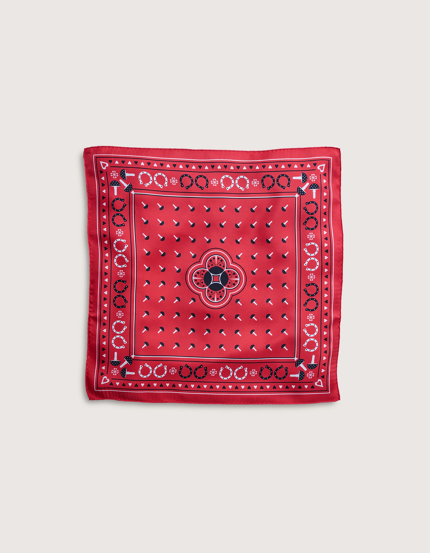Bonheur Bandana 55 x 55 cm Red