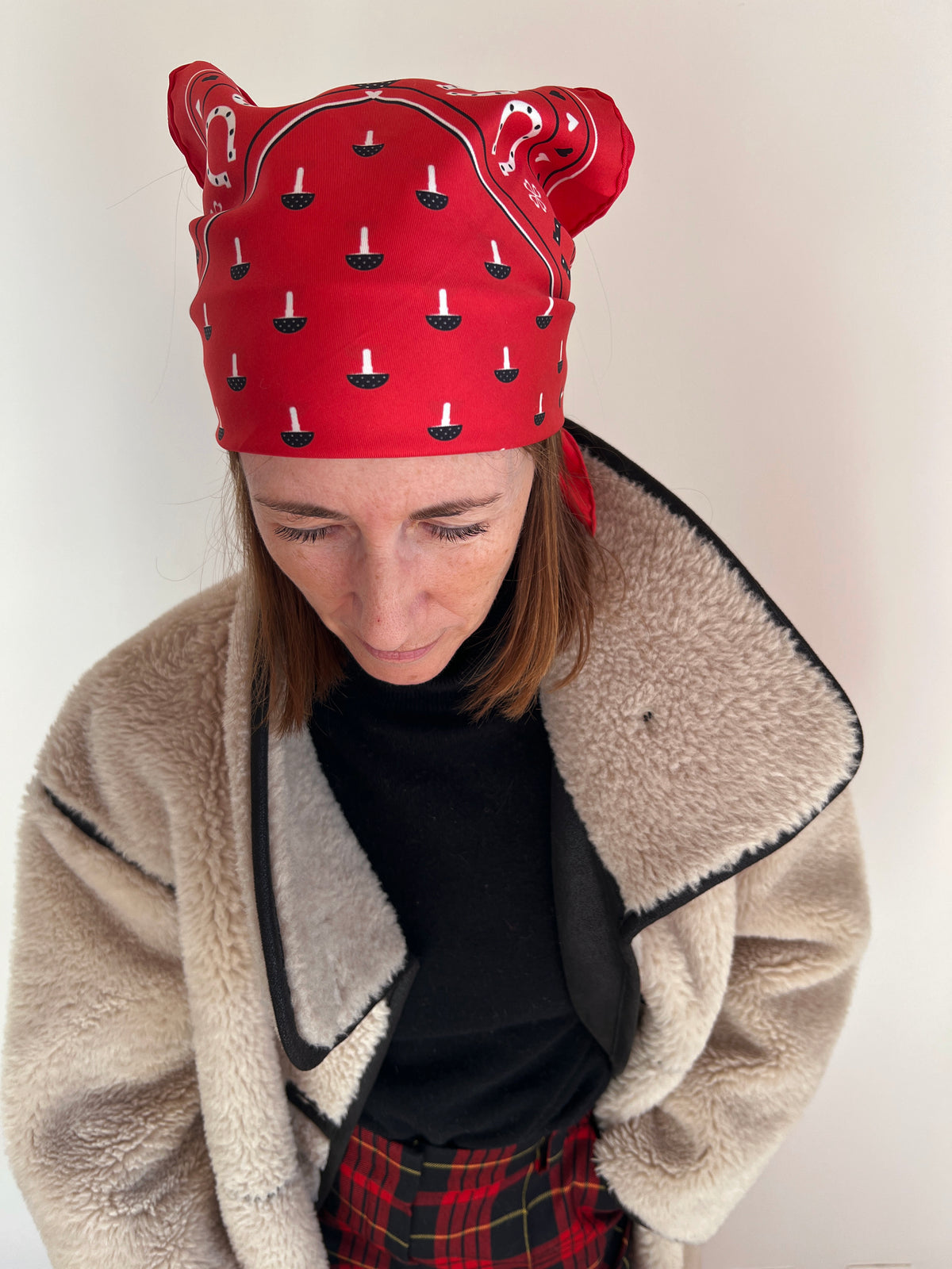 Bonheur Bandana<br>55 x 55 cm Red