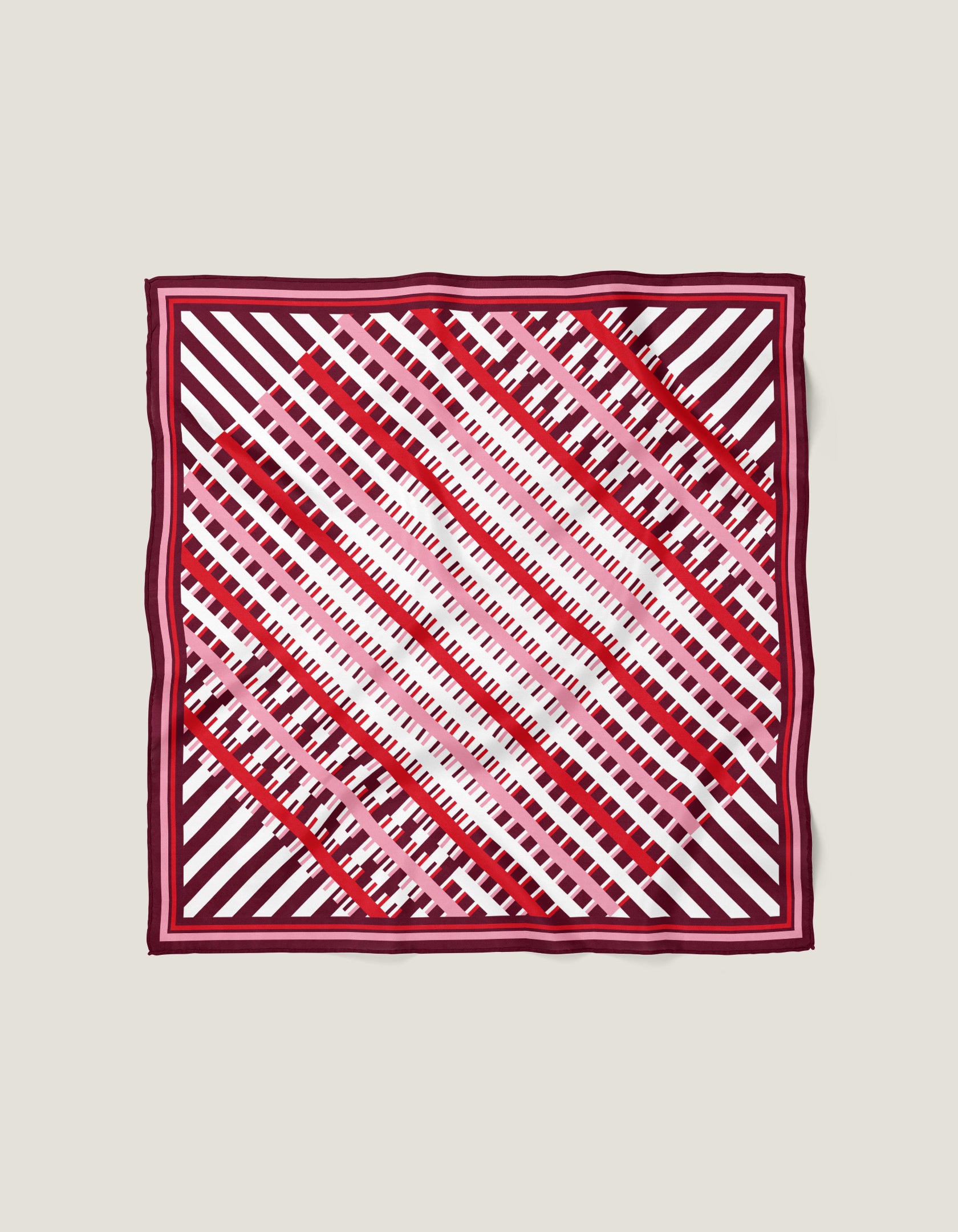 Metro Carré 90 x 90 cm Burgundy
