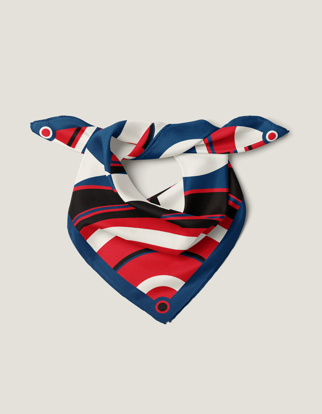 Vague Bandana 55 x 55 cm Blue