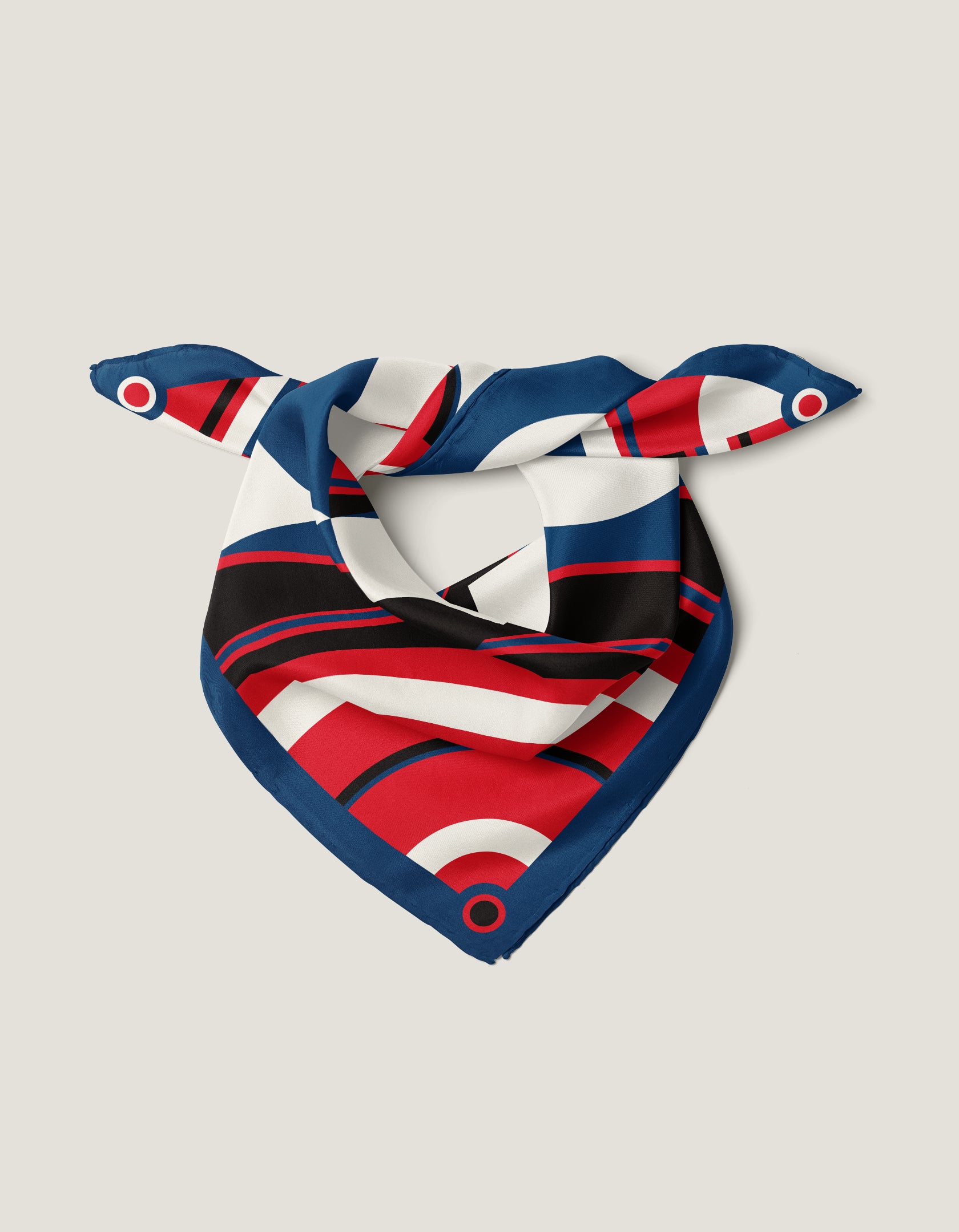 Vague Bandana 55 x 55 cm Blue