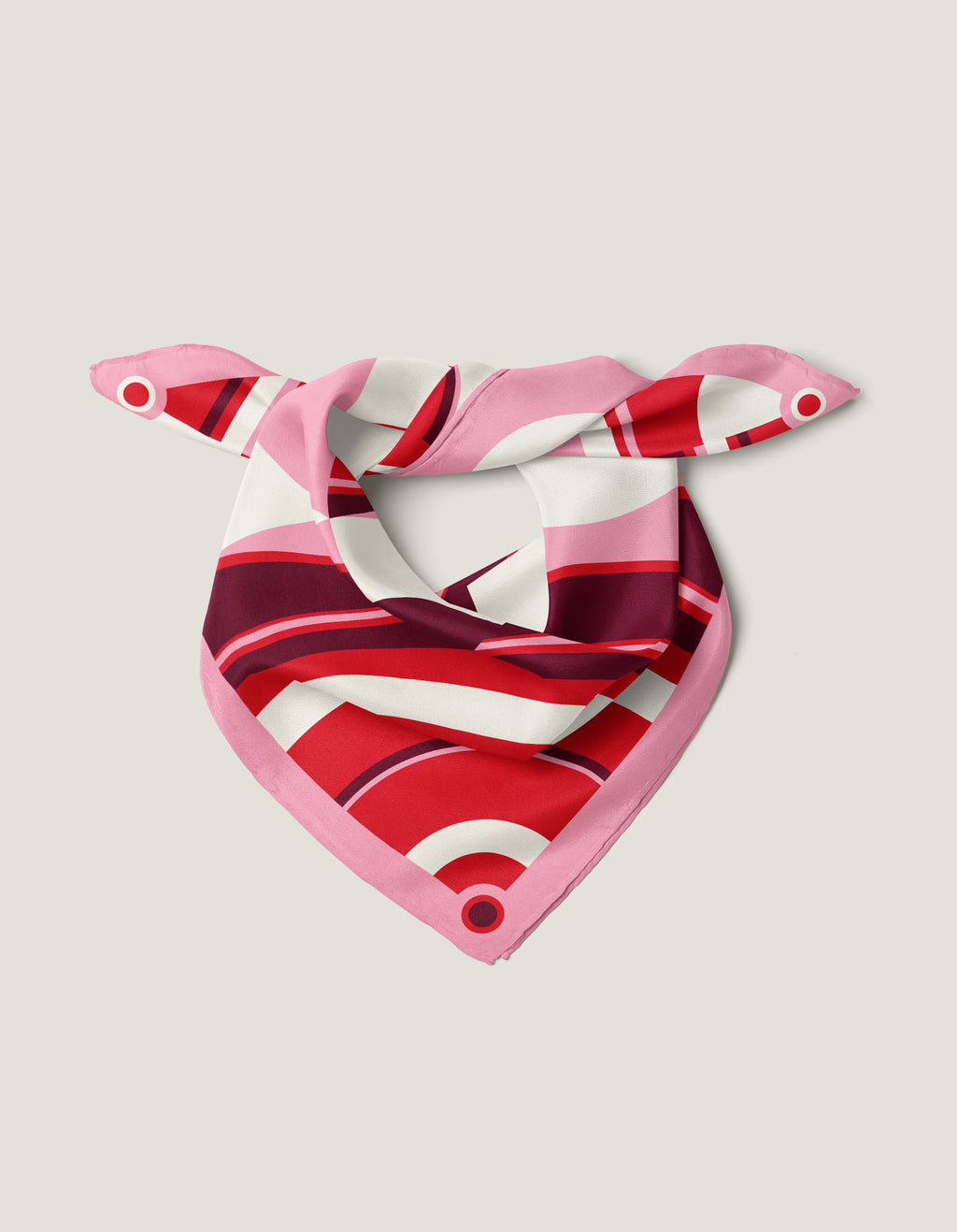 Vague Bandana 55 x 55 cm Pink