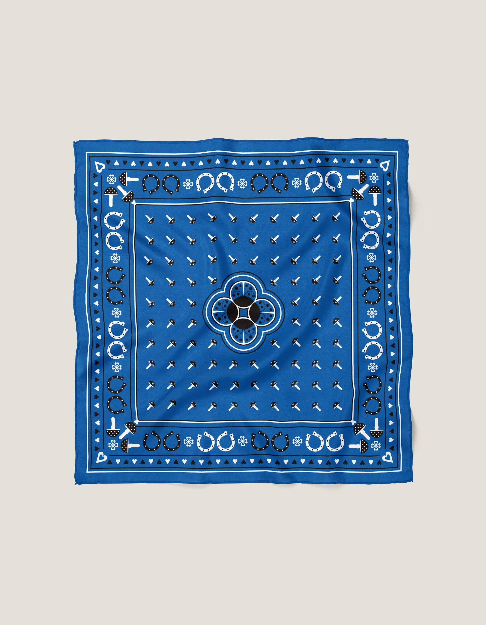 Bonheur Bandana<br>55 x 55 cm Blue