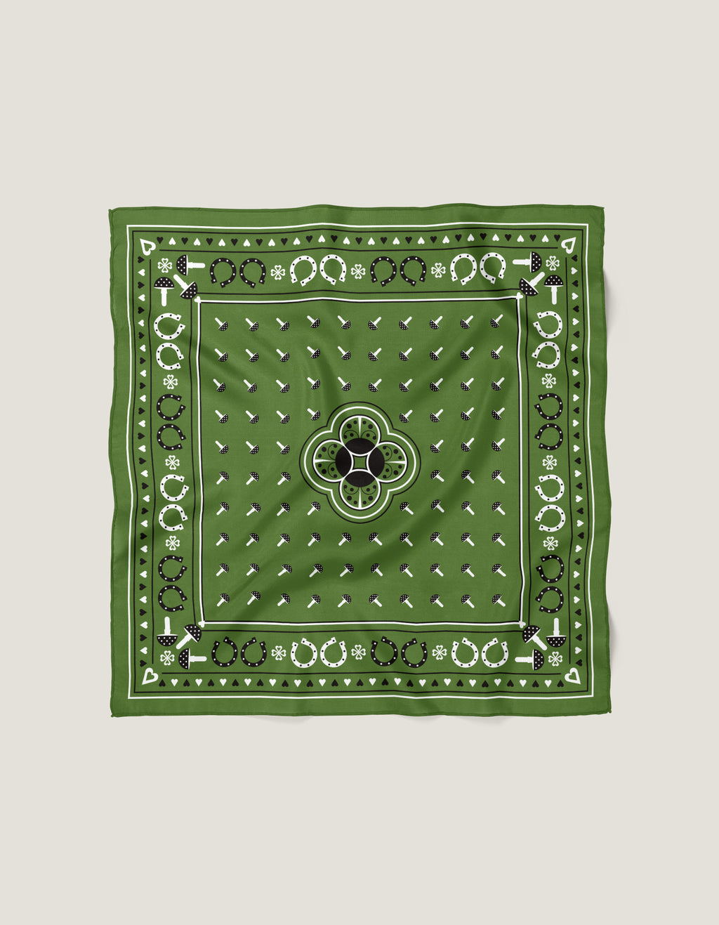 Bonheur Bandana<br>55 x 55 cm Green
