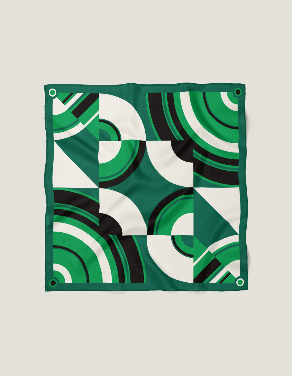 Vague Bandana 55 x 55 cm Green