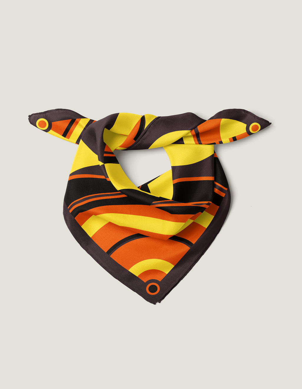 Vague Bandana<br>55 x 55 cm Hot Chocolate