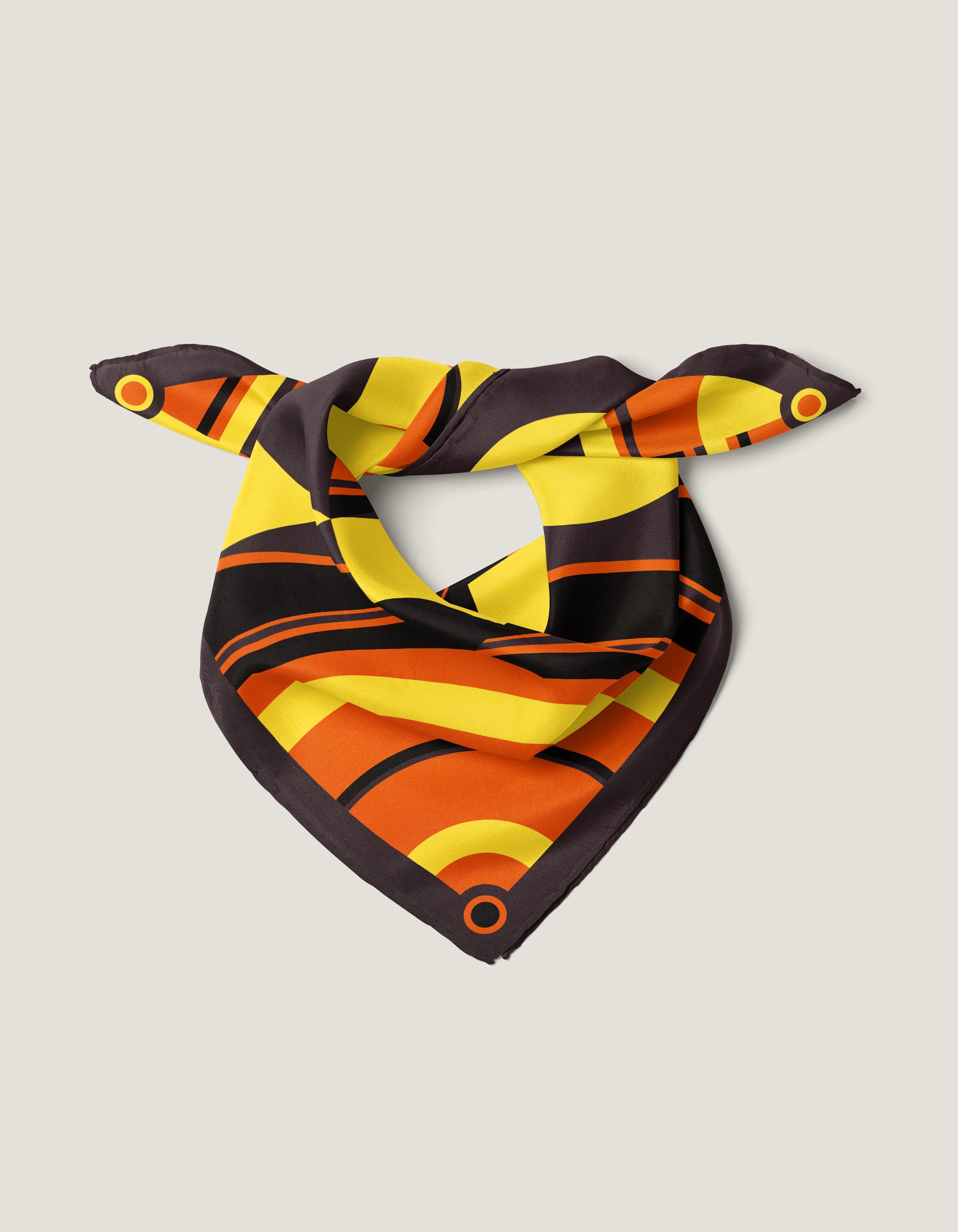 Vague Bandana<br>55 x 55 cm Hot Chocolate