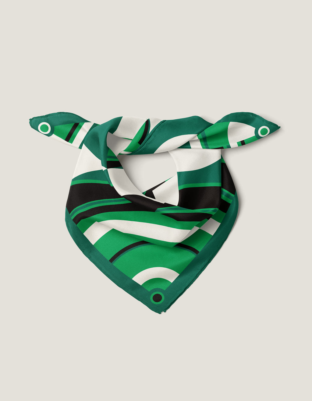 Vague Bandana 55 x 55 cm Green