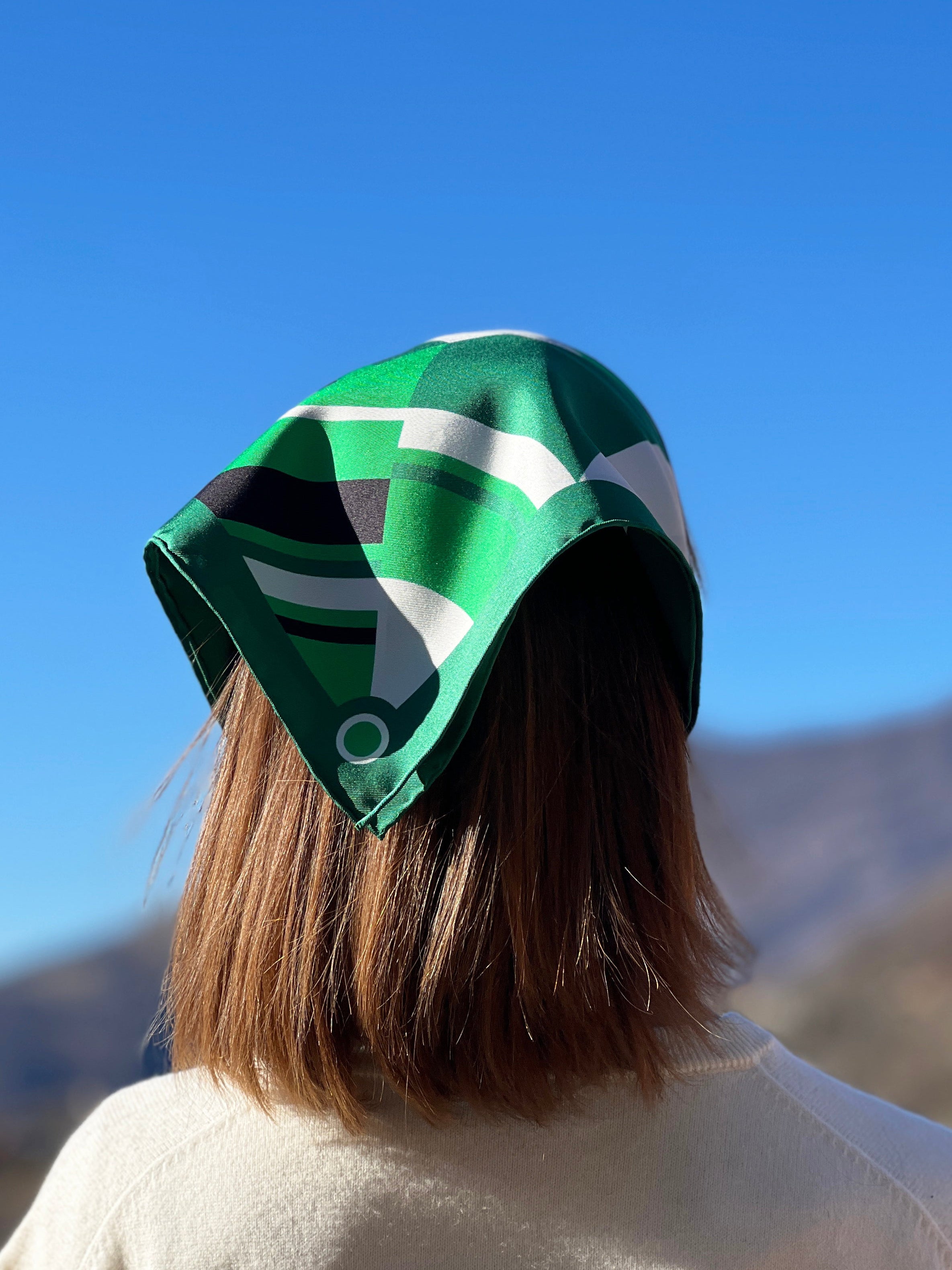 Vague Bandana 55 x 55 cm Green
