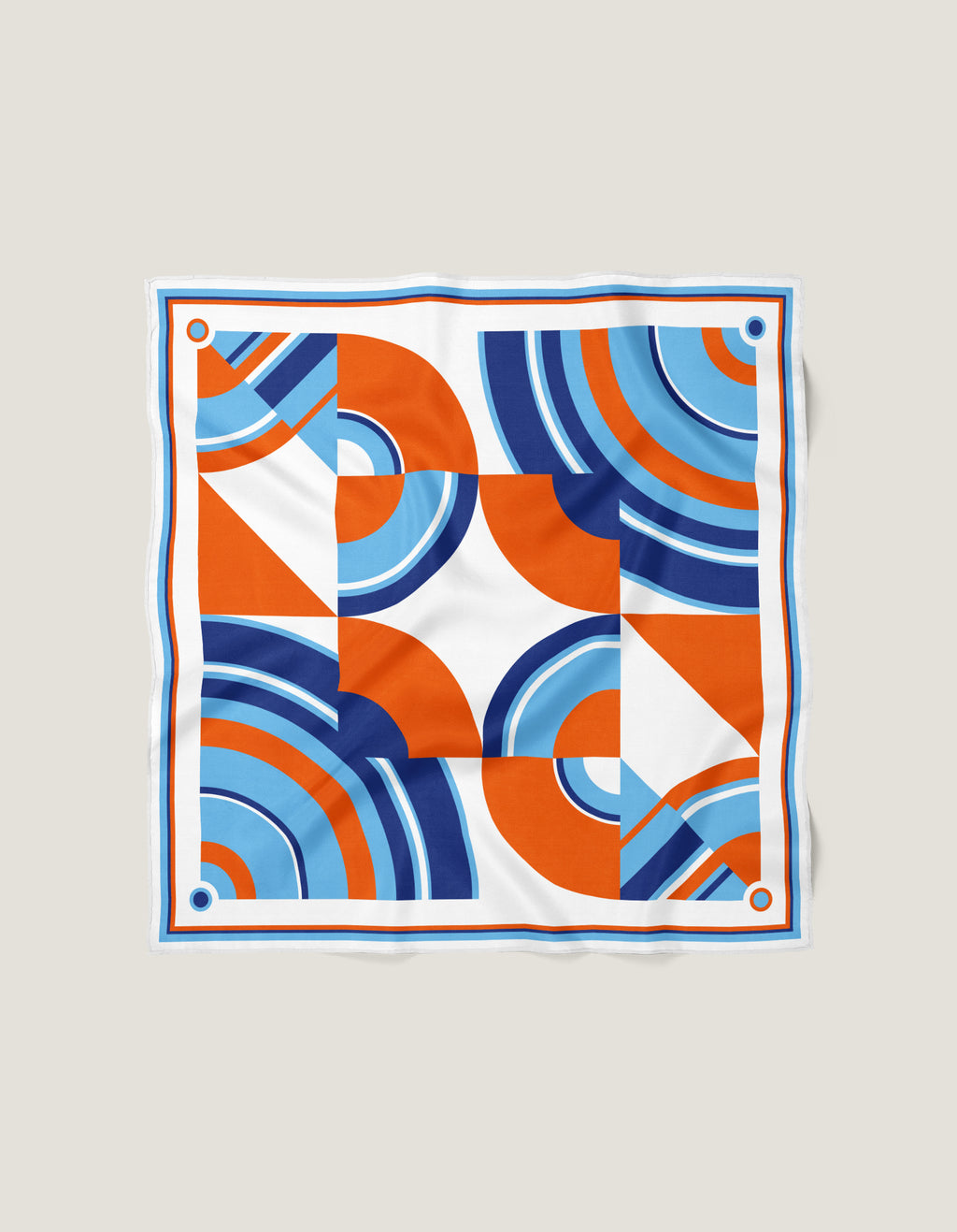 Vague Carré 90 x 90 cm Orange