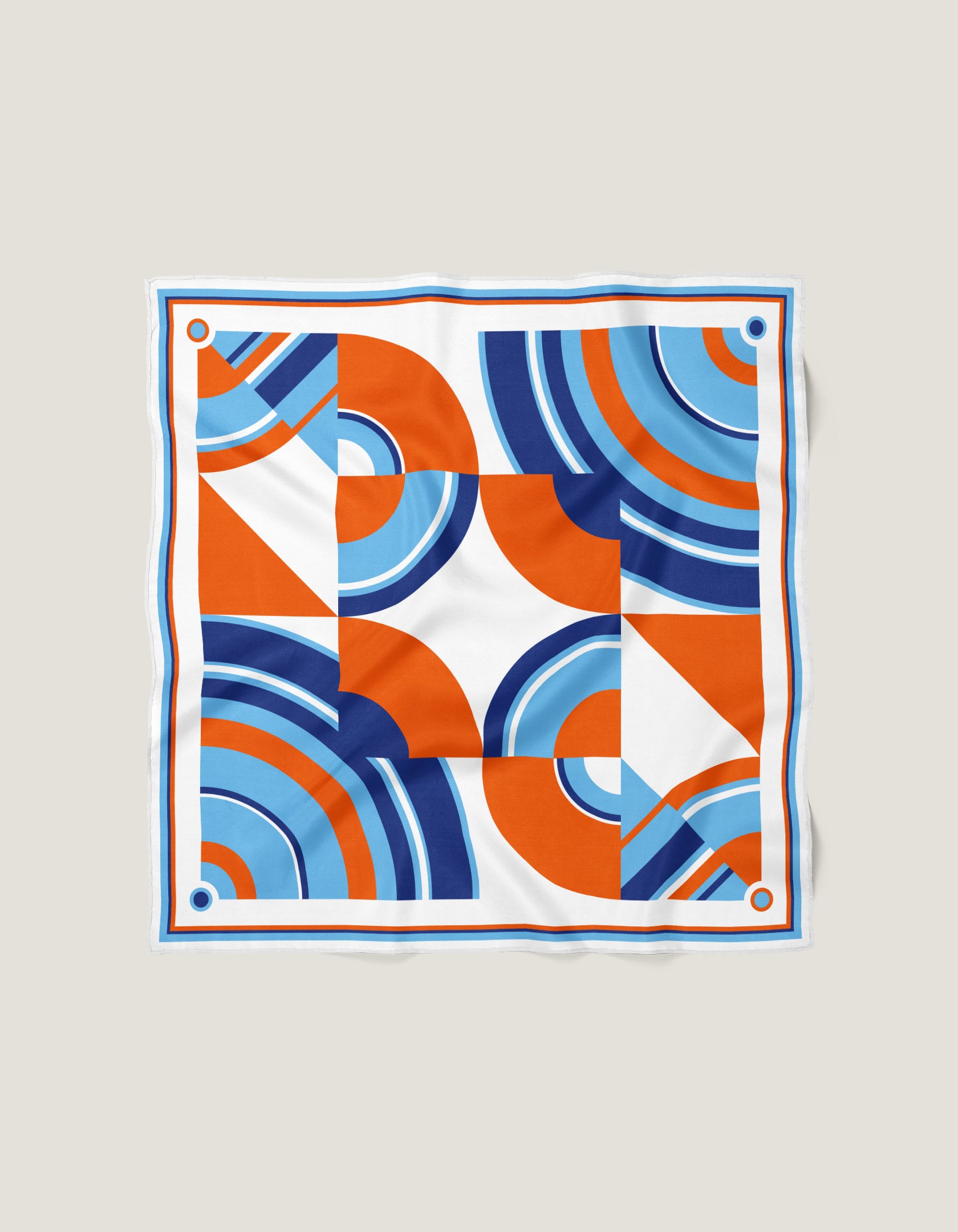 Vague Carré 90 x 90 cm Orange