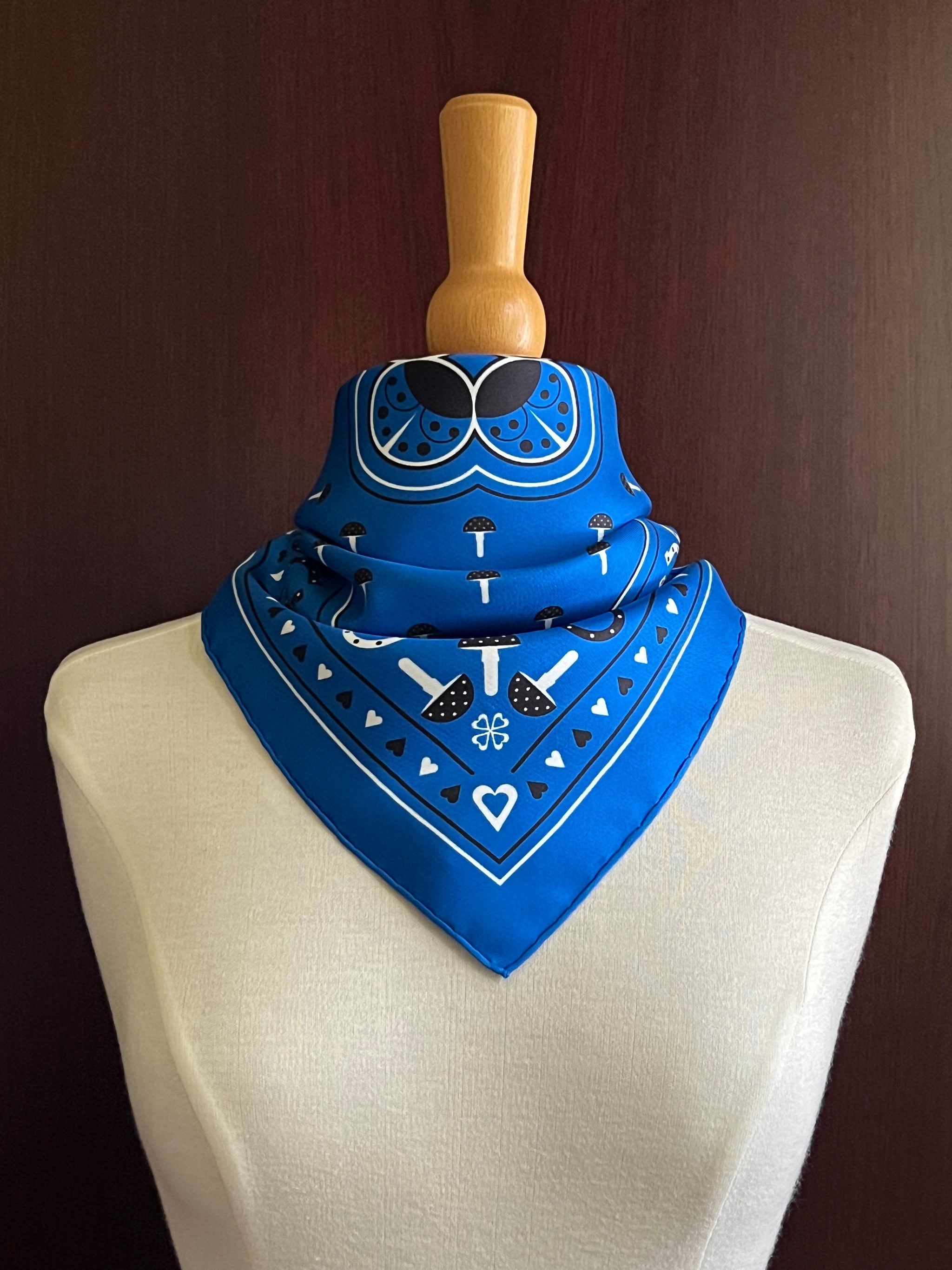 Bonheur Bandana 55 x 55 cm Blue